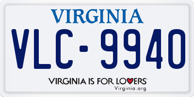 VA license plate VLC9940
