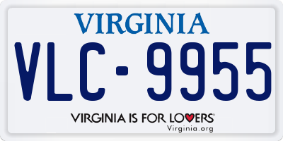 VA license plate VLC9955