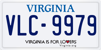 VA license plate VLC9979