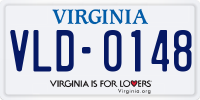 VA license plate VLD0148