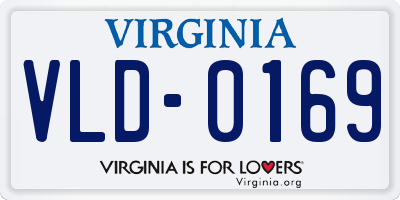 VA license plate VLD0169
