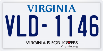 VA license plate VLD1146