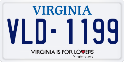 VA license plate VLD1199