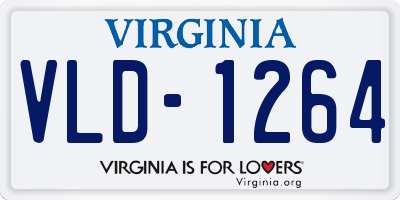 VA license plate VLD1264