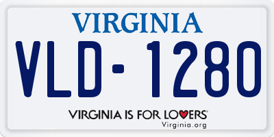 VA license plate VLD1280