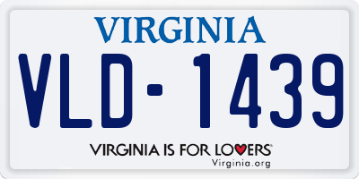 VA license plate VLD1439