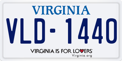 VA license plate VLD1440