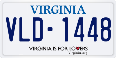 VA license plate VLD1448