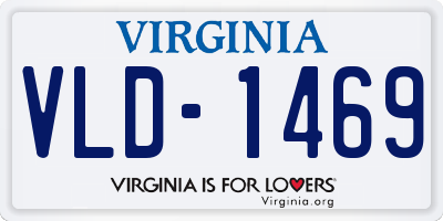 VA license plate VLD1469