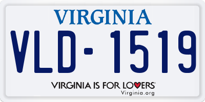 VA license plate VLD1519