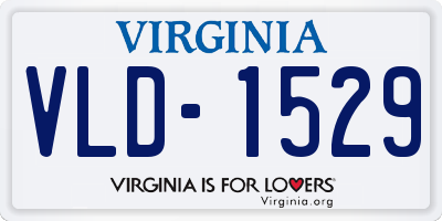 VA license plate VLD1529