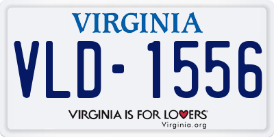 VA license plate VLD1556