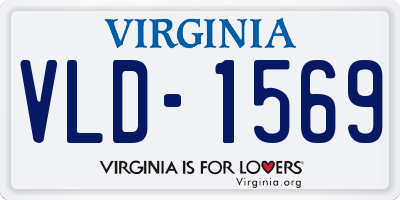 VA license plate VLD1569