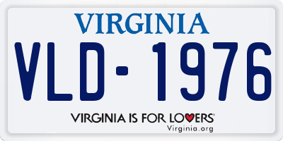 VA license plate VLD1976