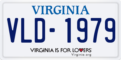 VA license plate VLD1979