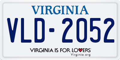 VA license plate VLD2052