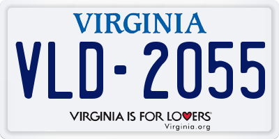 VA license plate VLD2055