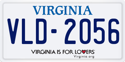 VA license plate VLD2056