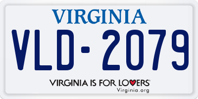 VA license plate VLD2079