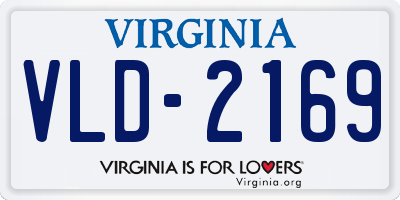 VA license plate VLD2169