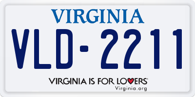 VA license plate VLD2211