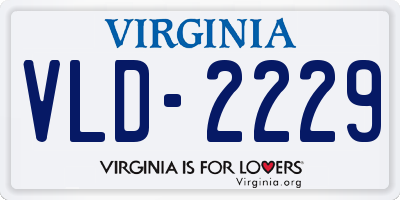 VA license plate VLD2229