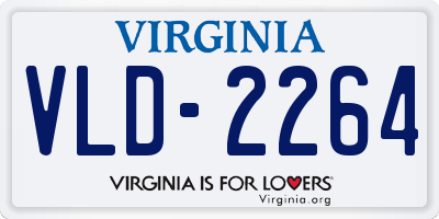 VA license plate VLD2264