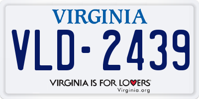 VA license plate VLD2439