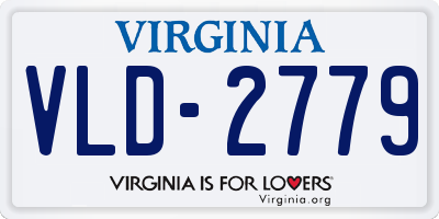 VA license plate VLD2779
