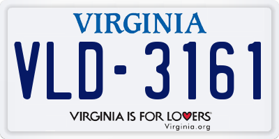 VA license plate VLD3161