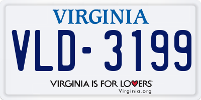 VA license plate VLD3199