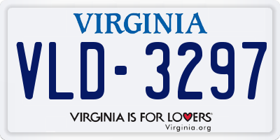 VA license plate VLD3297