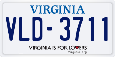 VA license plate VLD3711