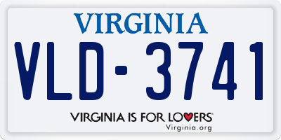 VA license plate VLD3741