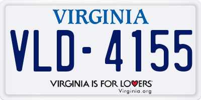 VA license plate VLD4155