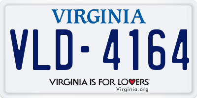 VA license plate VLD4164
