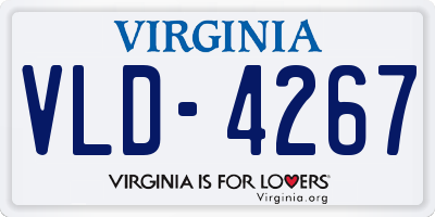 VA license plate VLD4267