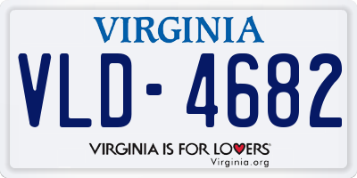 VA license plate VLD4682