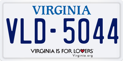 VA license plate VLD5044