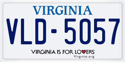 VA license plate VLD5057