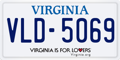 VA license plate VLD5069