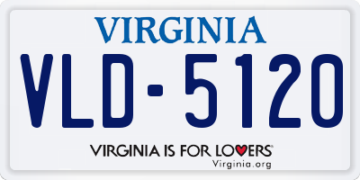VA license plate VLD5120