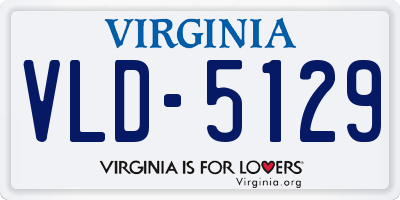 VA license plate VLD5129