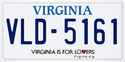 VA license plate VLD5161
