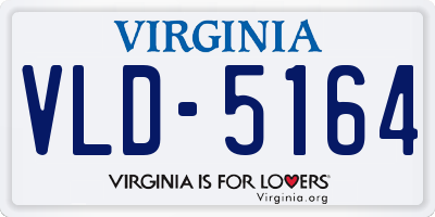VA license plate VLD5164