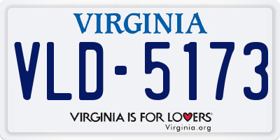 VA license plate VLD5173