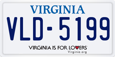 VA license plate VLD5199