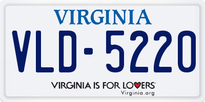 VA license plate VLD5220
