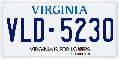 VA license plate VLD5230