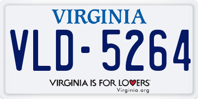 VA license plate VLD5264